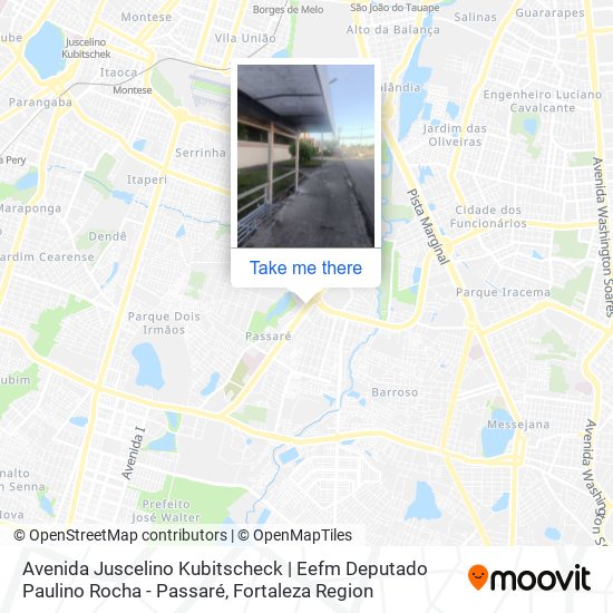 Avenida Juscelino Kubitscheck | Eefm Deputado Paulino Rocha - Passaré map