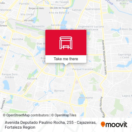 Avenida Deputado Paulino Rocha, 255 - Cajazeiras map