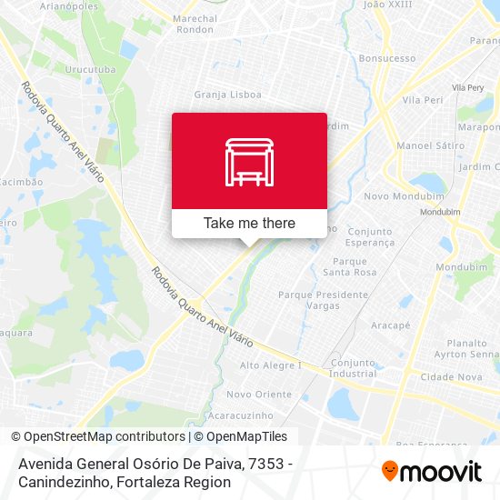 Mapa Avenida General Osório De Paiva, 7353 - Canindezinho