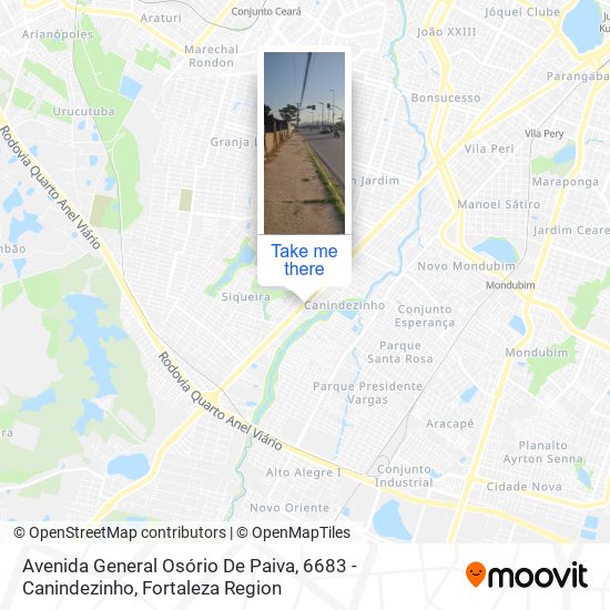 Avenida General Osório De Paiva, 6683 - Canindezinho map