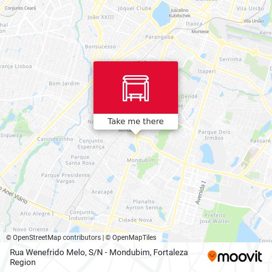 Rua Wenefrido Melo, S / N - Mondubim map