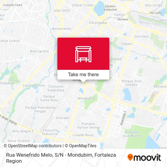 Rua Wenefrido Melo, S / N - Mondubim map