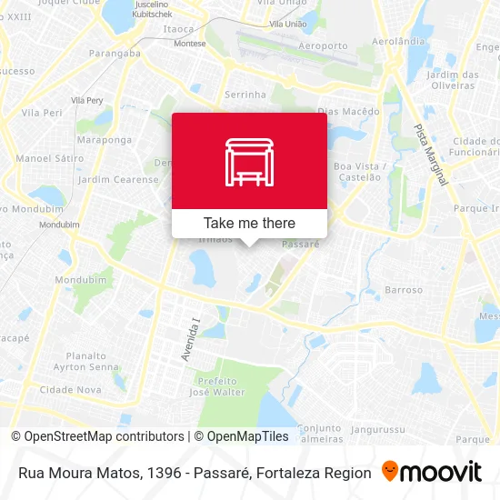 Rua Moura Matos, 1396 - Passaré map