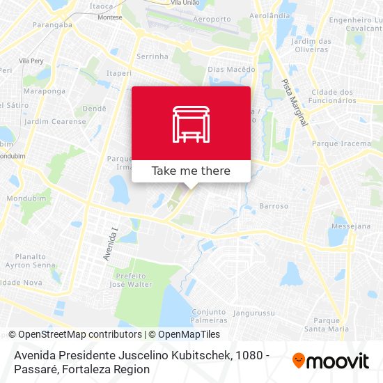Avenida Presidente Juscelino Kubitschek, 1080 - Passaré map