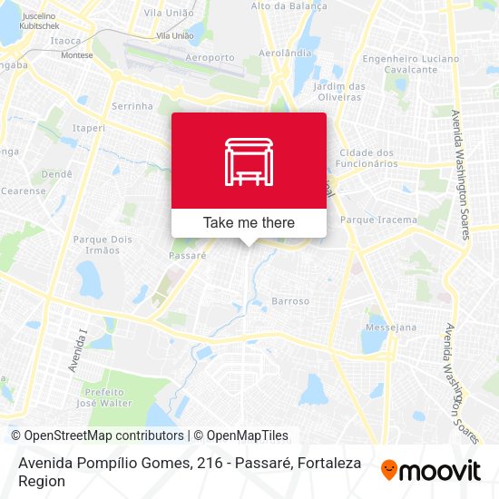 Avenida Pompílio Gomes, 216 - Passaré map