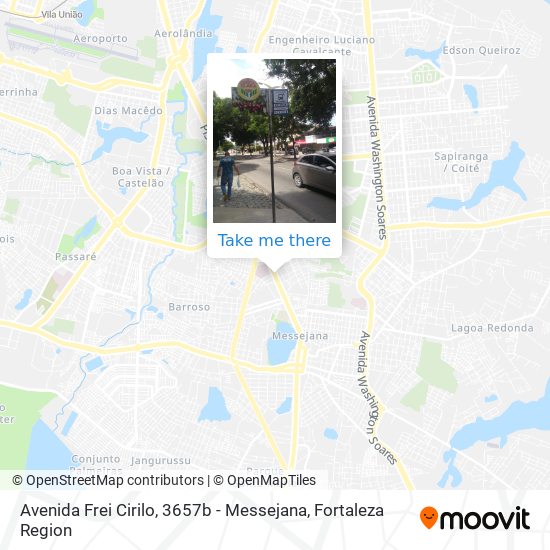 Avenida Frei Cirilo, 3657b - Messejana map