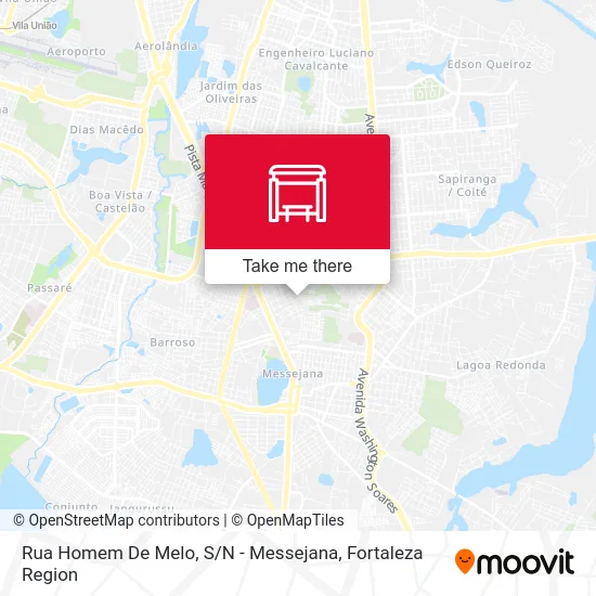 Rua Homem De Melo, S / N - Messejana map