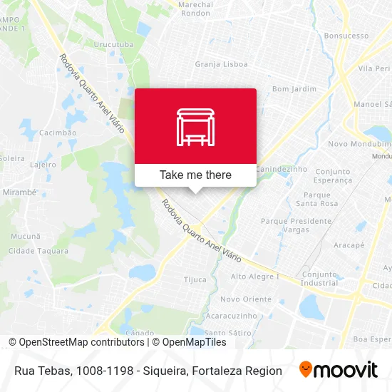Rua Tebas, 1008-1198 - Siqueira map