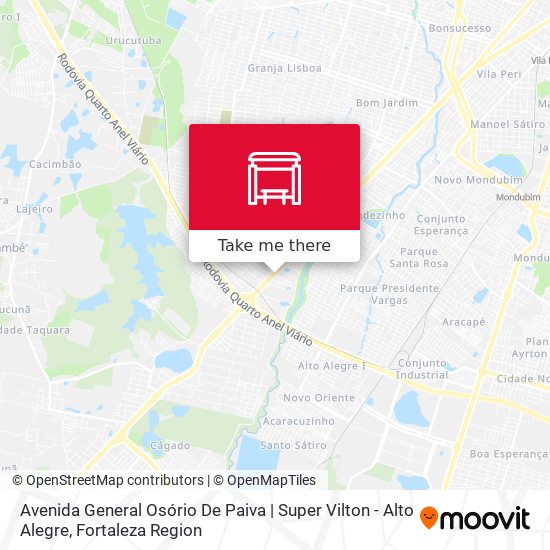 Mapa Avenida General Osório De Paiva | Super Vilton - Alto Alegre