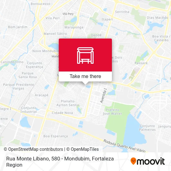 Rua Monte Líbano, 580 - Mondubim map