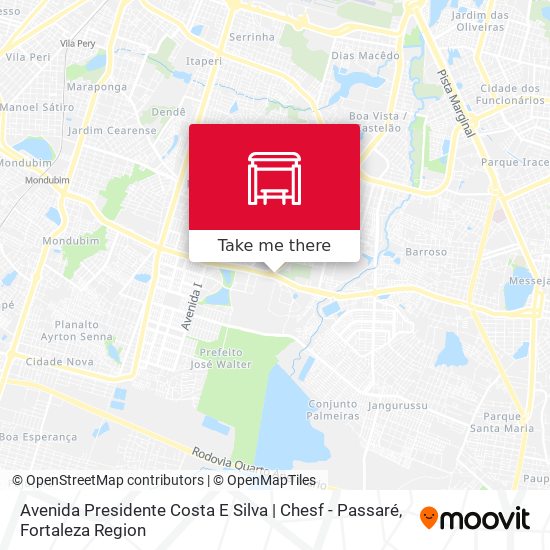 Avenida Presidente Costa E Silva | Chesf - Passaré map