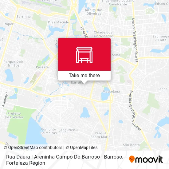 Rua Daura I Areninha Campo Do Barroso - Barroso map