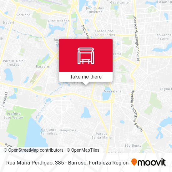 Rua Maria Perdigão, 385 - Barroso map