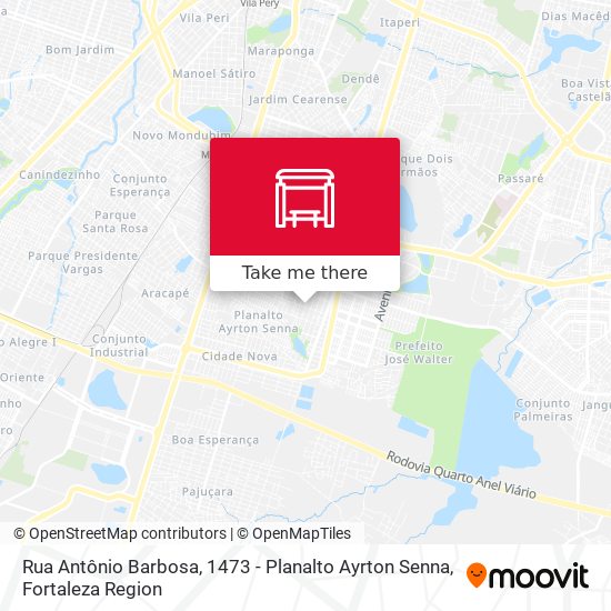 Rua Antônio Barbosa, 1473 - Planalto Ayrton Senna map