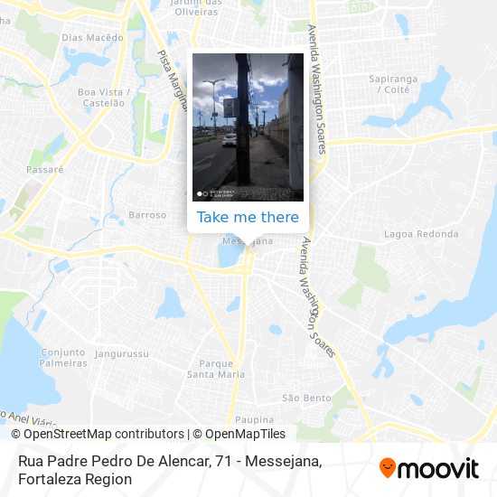 Mapa Rua Padre Pedro De Alencar, 71 - Messejana