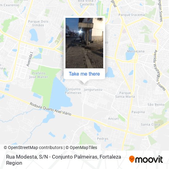 Rua Modesta, S / N - Conjunto Palmeiras map