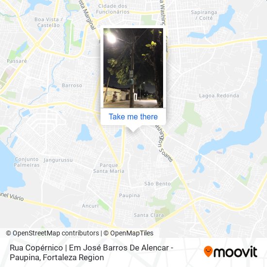 Rua Copérnico | Em José Barros De Alencar - Paupina map