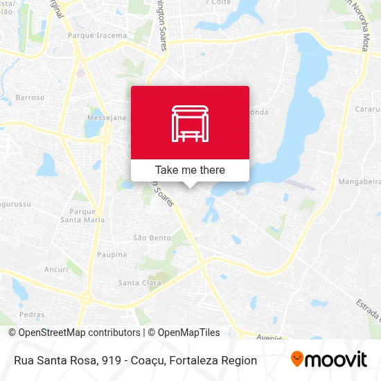 Rua Santa Rosa, 919 - Coaçu map