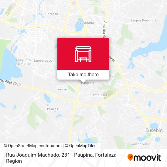 Rua Joaquim Machado, 231 - Paupina map