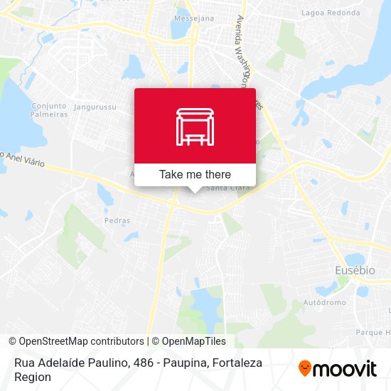 Rua Adelaíde Paulino, 486 - Paupina map
