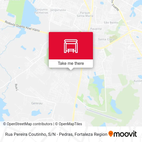 Rua Pereira Coutinho, S / N - Pedras map