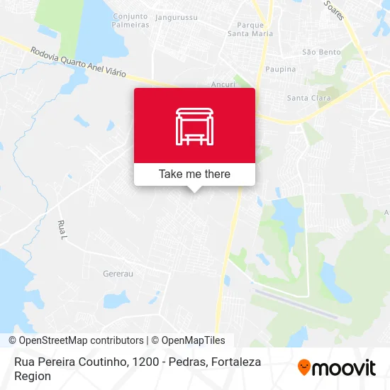 Rua Pereira Coutinho, 1200 - Pedras map