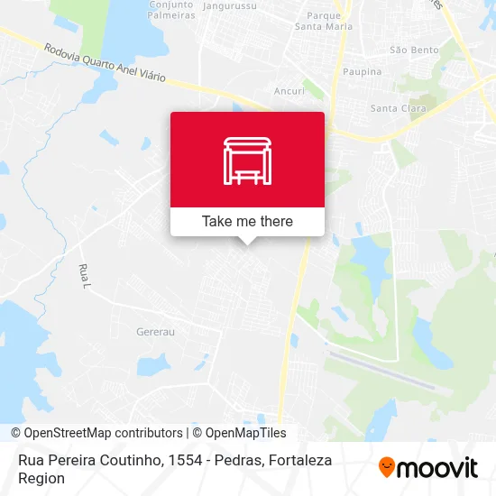 Rua Pereira Coutinho, 1554 - Pedras map