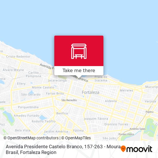 Avenida Presidente Castelo Branco, 157-263 - Moura Brasil map