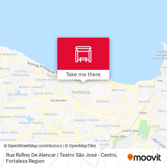 Mapa Rua Rufino De Alencar | Teatro São José - Centro