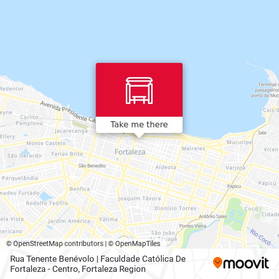 Rua Tenente Benévolo | Faculdade Católica De Fortaleza - Centro map