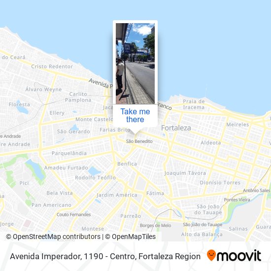 Mapa Avenida Imperador, 1190 - Centro