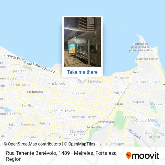 Rua Tenente Benévolo, 1489 - Meireles map