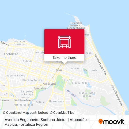 Avenida Engenheiro Santana Júnior | Atacadão - Papicu map