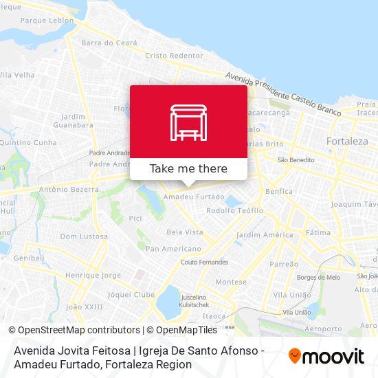 Avenida Jovita Feitosa | Igreja De Santo Afonso - Amadeu Furtado map