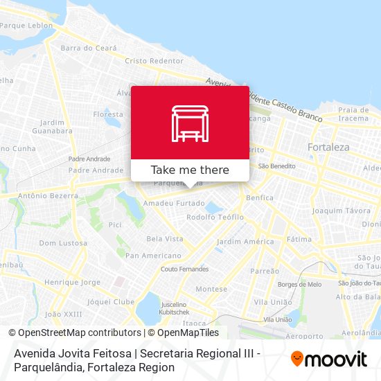 Avenida Jovita Feitosa | Secretaria Regional III - Parquelândia map