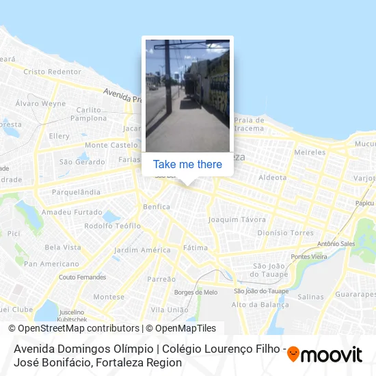 Avenida Domingos Olímpio | Colégio Lourenço Filho - José Bonifácio map