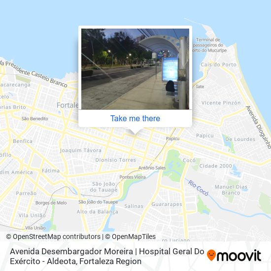 Mapa Avenida Desembargador Moreira | Hospital Geral Do Exército - Aldeota