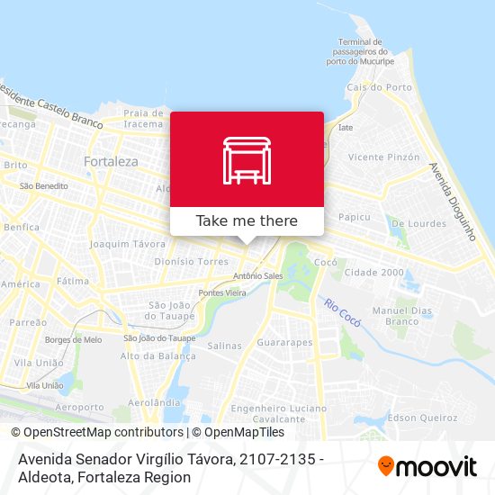 Mapa Avenida Senador Virgílio Távora, 2107-2135 - Aldeota