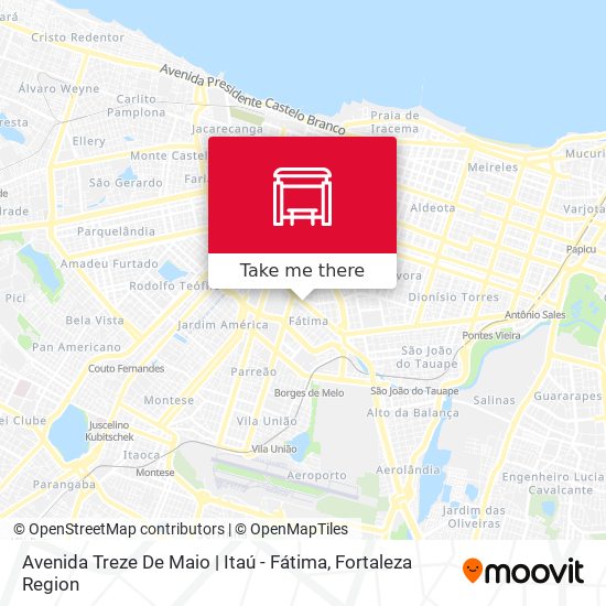 Mapa Avenida Treze De Maio | Itaú - Fátima