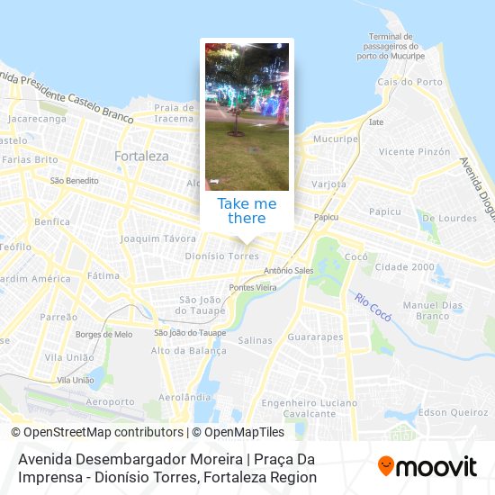 Avenida Desembargador Moreira | Praça Da Imprensa - Dionísio Torres map