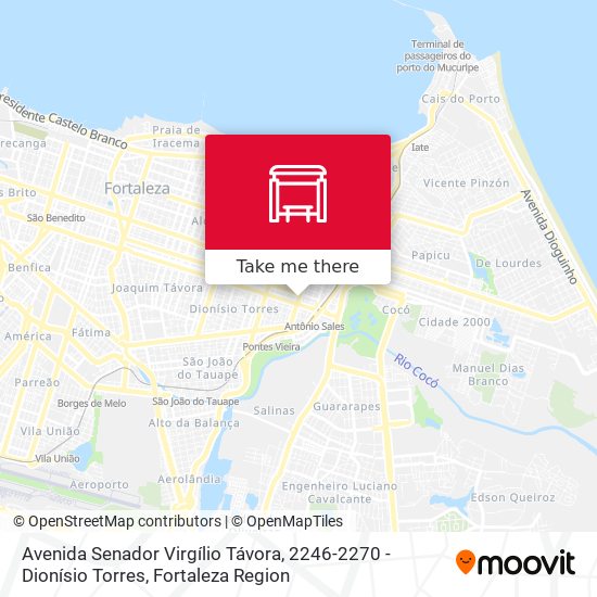 Avenida Senador Virgílio Távora, 2246-2270 - Dionísio Torres map