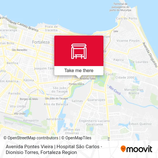 Avenida Pontes Vieira | Hospital São Carlos - Dionísio Torres map