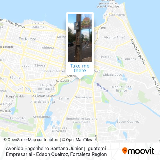 Mapa Avenida Engenheiro Santana Júnior | Iguatemi Empresarial - Edson Queiroz