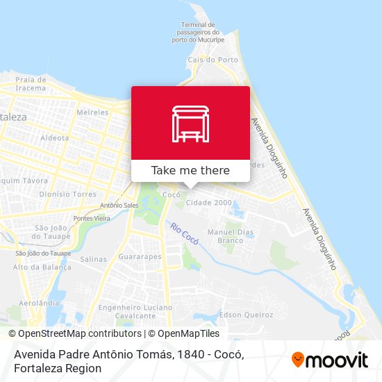 Avenida Padre Antônio Tomás, 1840 - Cocó map