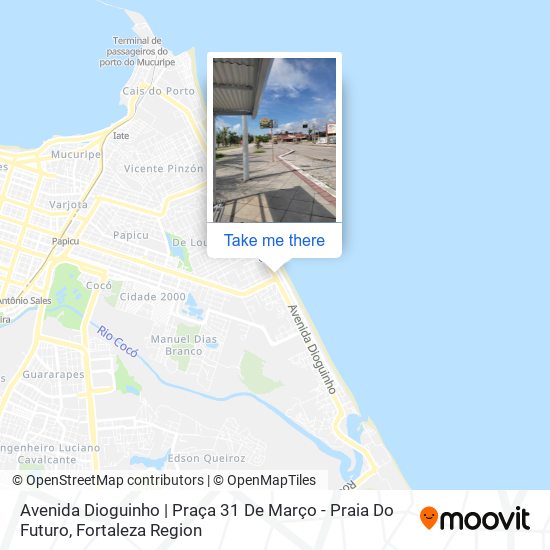 Mapa Avenida Dioguinho | Praça 31 De Março - Praia Do Futuro