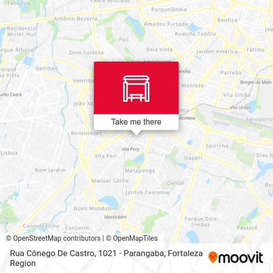 Rua Cônego De Castro, 1021 - Parangaba map