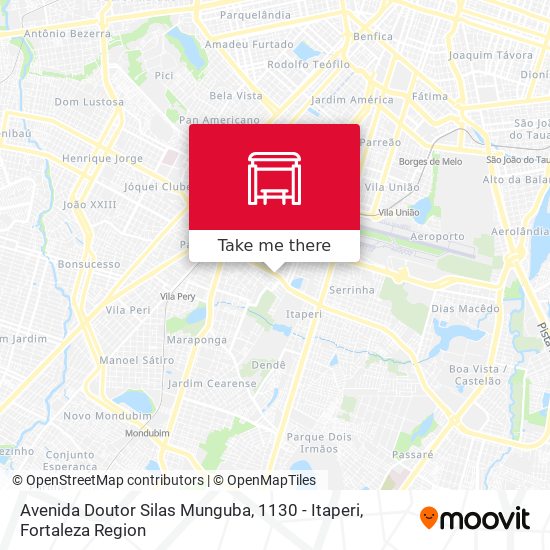 Avenida Doutor Silas Munguba, 1130 - Itaperi map