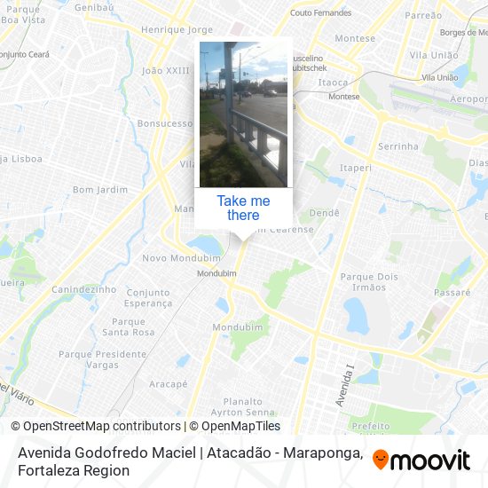 Avenida Godofredo Maciel | Atacadão - Maraponga map