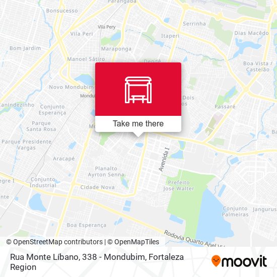 Rua Monte Líbano, 338 - Mondubim map