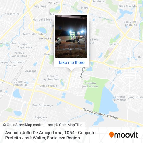 Mapa Avenida João De Araújo Lima, 1054 - Conjunto Prefeito José Walter